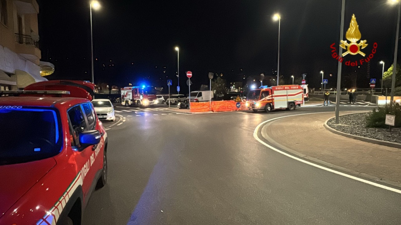 Fuga di gas a Imperia, sul posto i vigili del fuoco