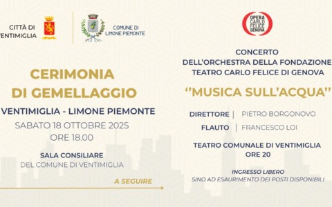 Pronto il gemellaggio tra Ventimiglia e Limone Piemonte