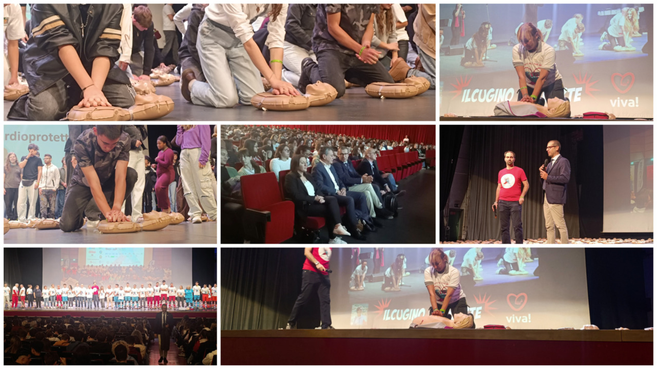 Seicento studenti all’Ariston a scuola di rianimazione  con “Viva!”
