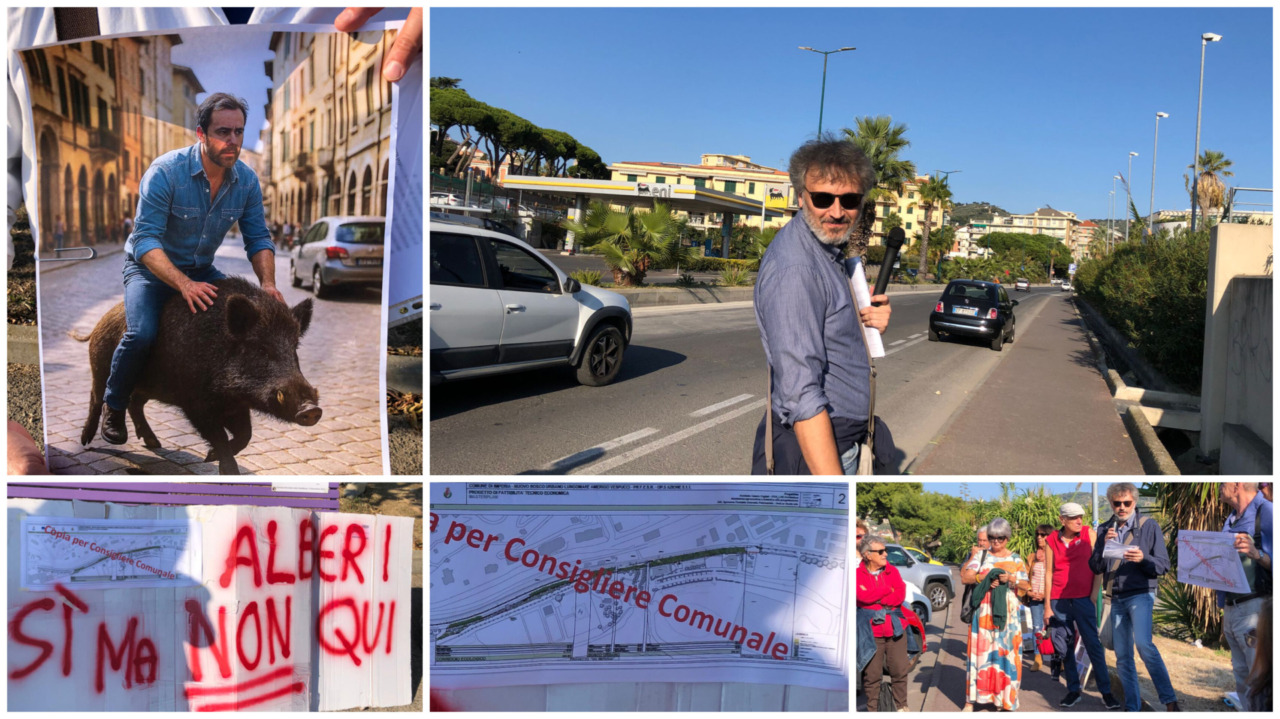 Flash mob contro il “Bosco Urbano” a Imperia
