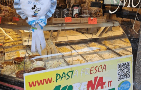Fiocco azzurro da Pasta Fresca Morena. Nato il piccolo Samuel