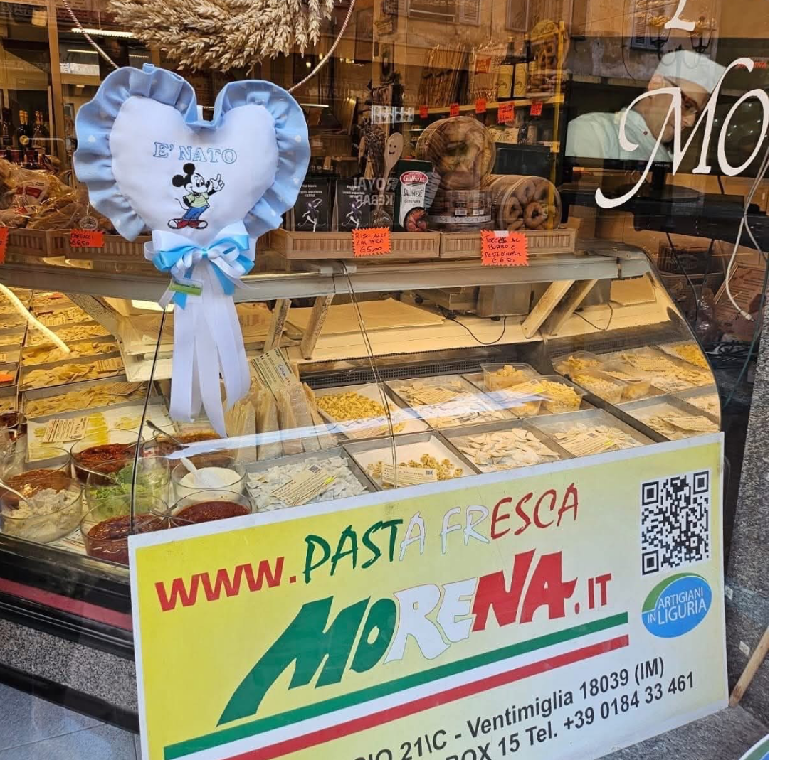 Fiocco azzurro da Pasta Fresca Morena. Nato il piccolo Samuel
