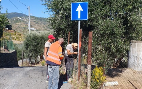 Ripristinato il doppio senso di circolazione nel primo tratto di strada Caravelli