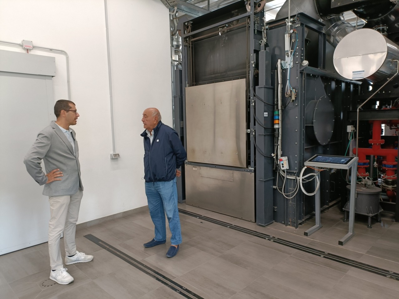 Visita del vicesindaco Fulvio Fellegara al Tempio Crematorio
