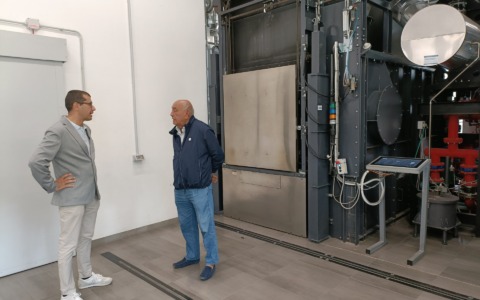 Visita del vicesindaco Fulvio Fellegara al Tempio Crematorio