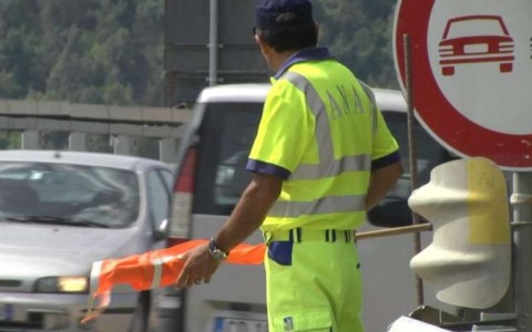 Lavori sull’Aurelia ai Balzi Rossi