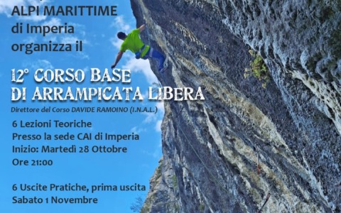 A Imperia il 12° Corso Base di Arrampicata Libera organizzato dal CAI Alpi Marittime
