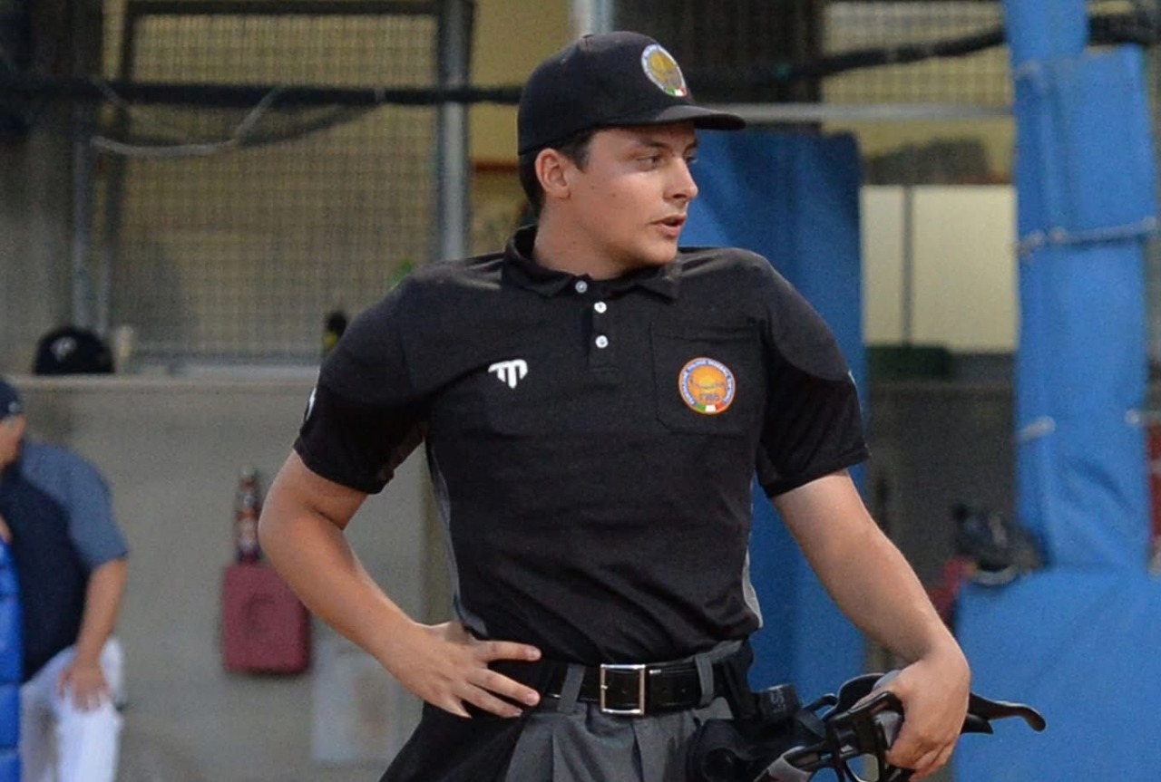 Un sanremese arbitro di Serie A di baseball