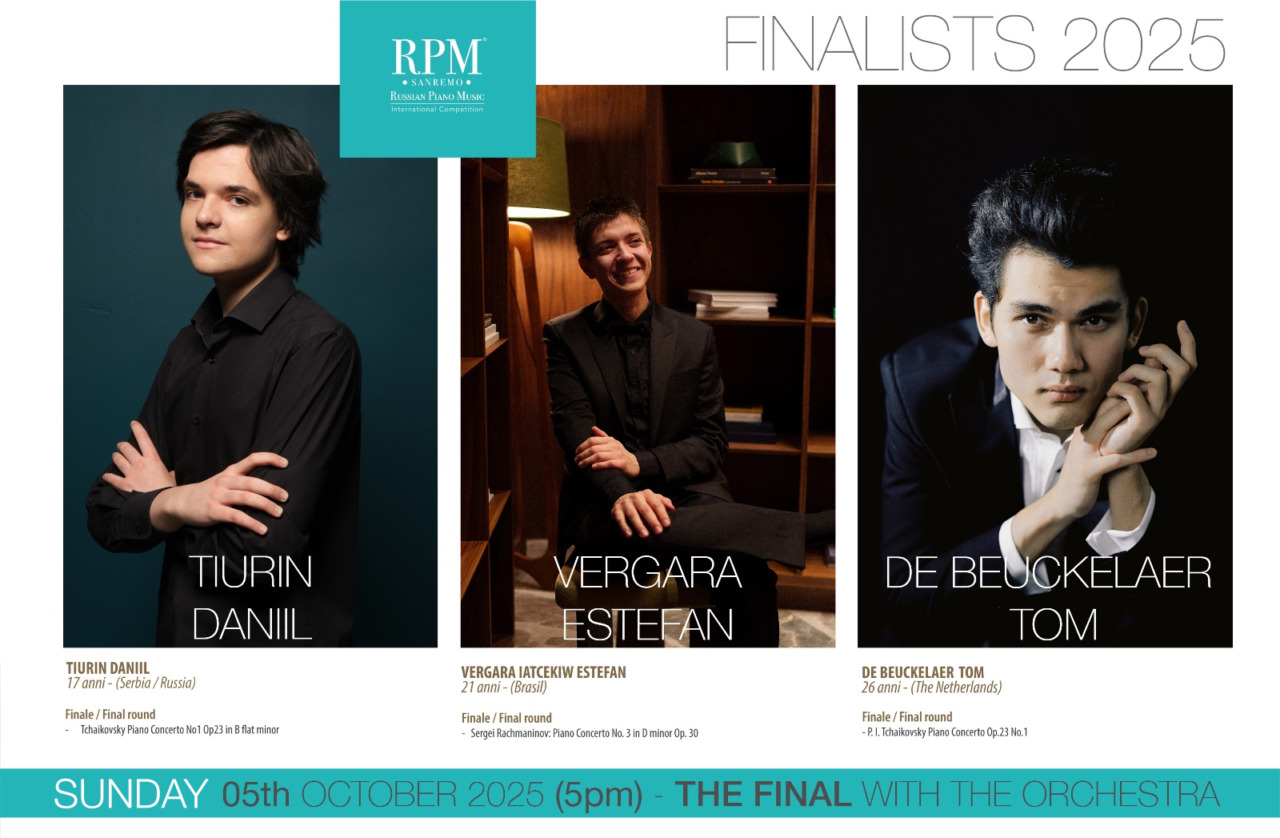 Sfida a tre per RPM Sanremo. Serata finale del concorso dedicato ai giovani pianisti
