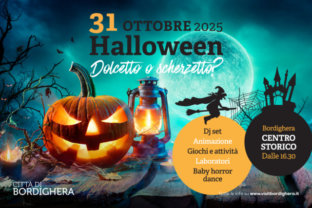Halloween “da brivido” a Bordighera Alta: giochi, musica e divertimento per i più piccoli