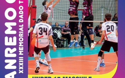 Le giovani promesse del volley azzurro in campo a Sanemo nell’ultimo atto del Memorial Dado Tessitore