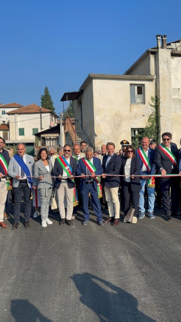 Inaugurata nuova strada carrabile e dato il via al cantiere di borgata Aira ad Aquila d’Arroscia