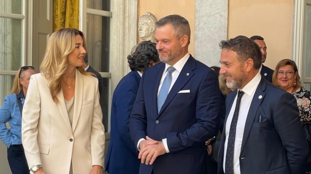 Piana e Salis accolgono il presidente Peter Pellegrini per l’apertura del consolato della Slovacchia a Genova