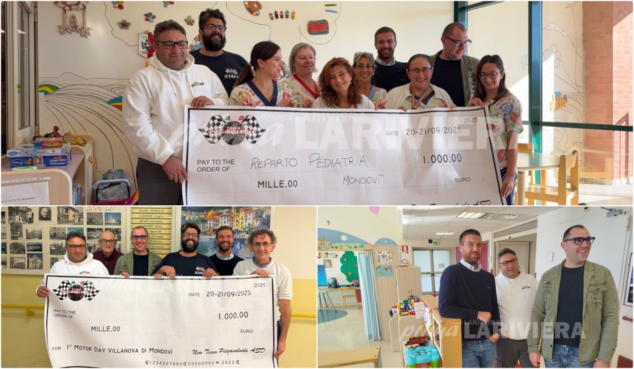 Motori e solidarietà: donazione del Team Piegavalvole al primo “Motor Day Villanova”