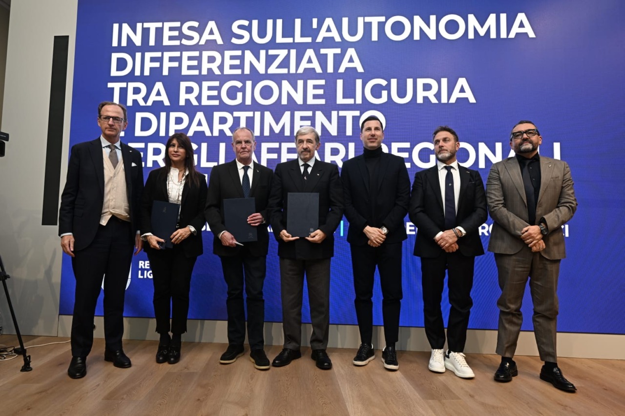 Regione Liguria e Governo firmano pre-intesa per autonomia differenziata