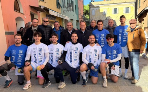 I campioni di pallapugno nazionale a San Lorenzo al Mare