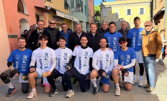 I campioni di pallapugno nazionale a San Lorenzo al Mare