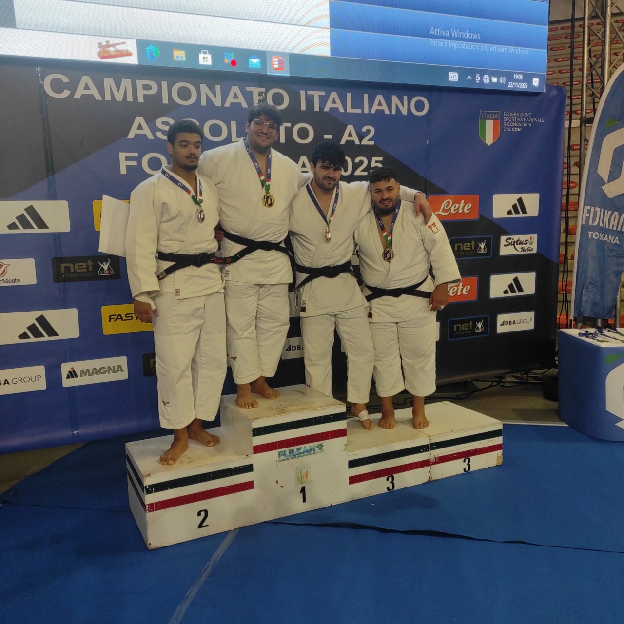 Tre Cinture nere del Judo Club Sakura Arma di Taggia alla finali Nazionali del Campionato assoluto A2