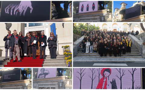 25 Novembre: sulla scalinata del Casinò “Voci di vite spezzate”