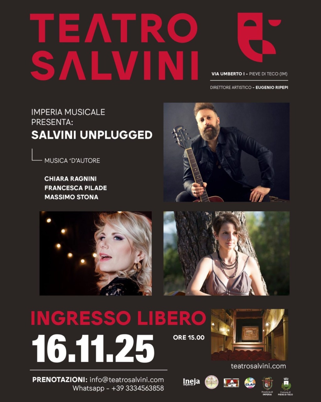Weekend di musica e letteratura al Teatro Salvini