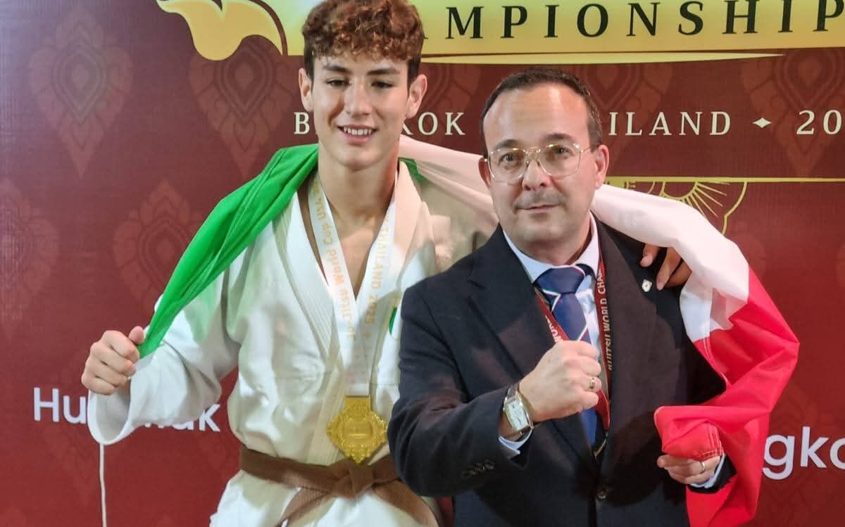 Mattia Salvi medaglia d’oro a Bangkok per i mondiali di Ju Jitsu