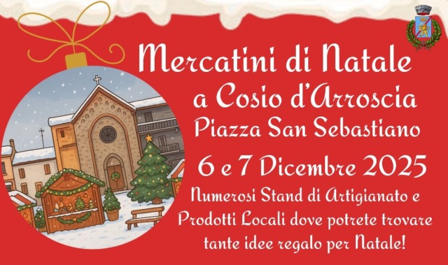 Mercatini di Natale a Cosio d’Arroscia