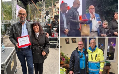 Alla Festa della Zucca di Vallecrosia la targa al pilota di rally Sandro Sottile