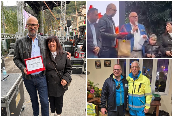 Alla Festa della Zucca di Vallecrosia la targa al pilota di rally Sandro Sottile