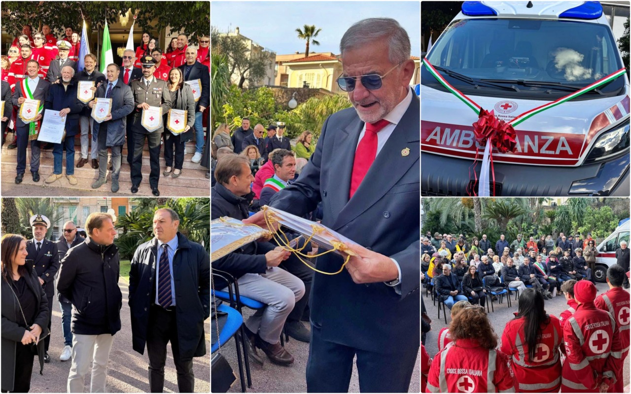 La Croce Rossa di Bordighera ha inaugurato un nuovo mezzo di soccorso alla memoria di Giacomo Anfossi