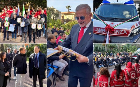 La Croce Rossa di Bordighera ha inaugurato un nuovo mezzo di soccorso alla memoria di Giacomo Anfossi