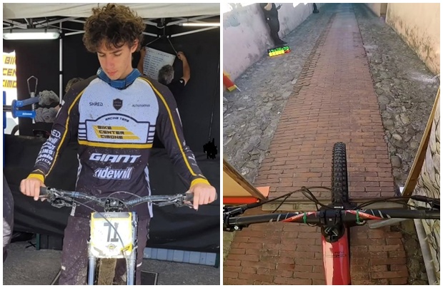 Il video mozzafiato di Mattia Bianco a rotta di collo tra i carrugi della Pigna