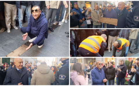 Aria di Festival: la targa di Olly posata in via Matteotti