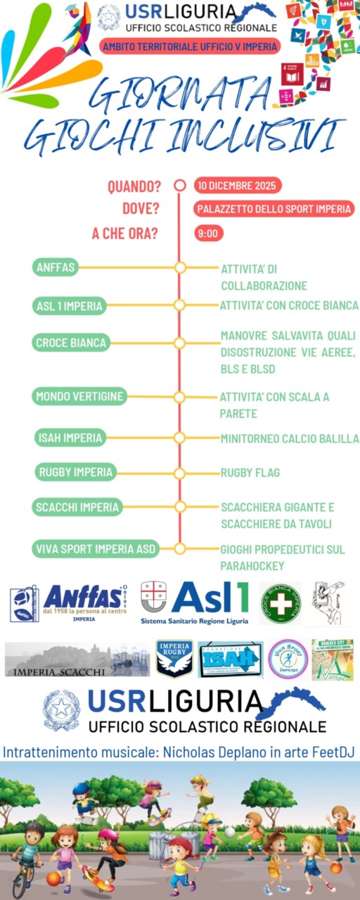Domani la Prima Edizione della Giornata per i Giochi Inclusivi