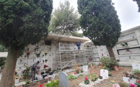Conclusi i lavori al cimitero di Poggio