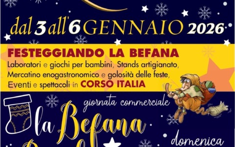 Bordighera celebra la Befana con laboratori, spettacoli e mercatini