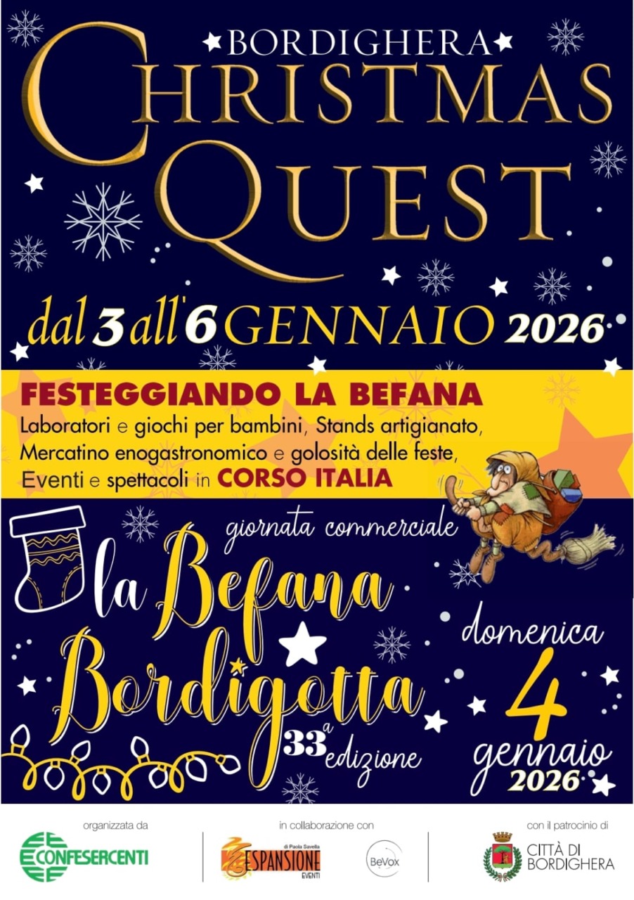 Bordighera celebra la Befana con laboratori, spettacoli e mercatini