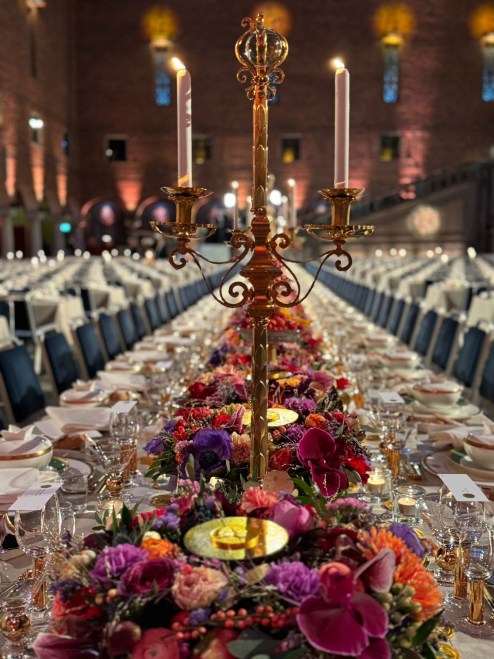 I fiori di Sanremo alla consegna dei premi Nobel a Stoccolma