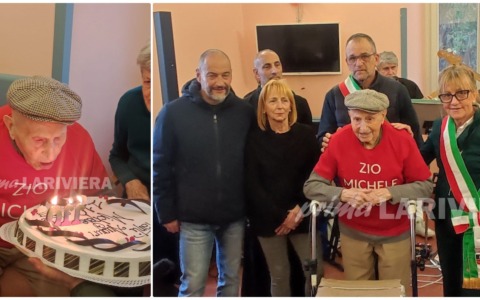 Ha compiuto 110 anni: Nonno Michele è l’uomo più anziano della Liguria e secondo in Italia