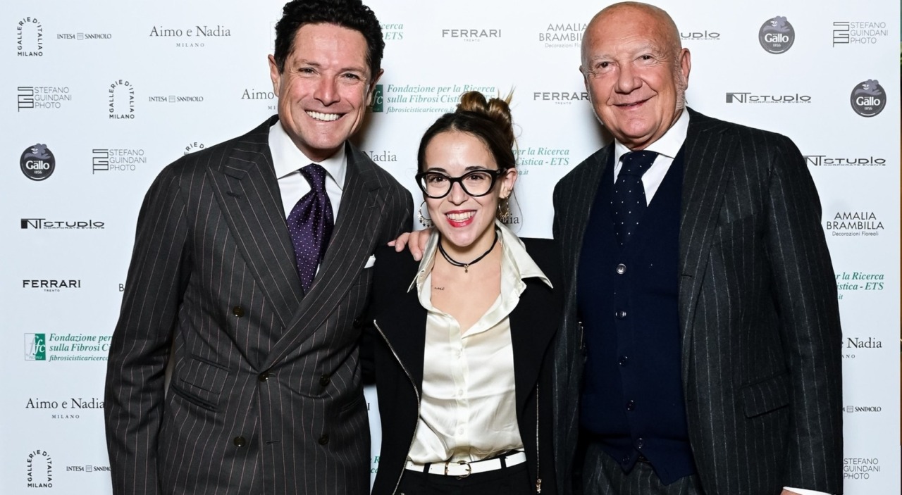 Miriam Colombo da Matteo Marzotto a Milano per la Charity Dinner dedicata alla ricerca sulla fibrosi cistica