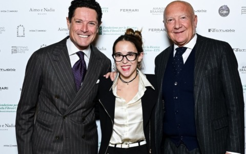 Miriam Colombo da Matteo Marzotto a Milano per la Charity Dinner dedicata alla ricerca sulla fibrosi cistica