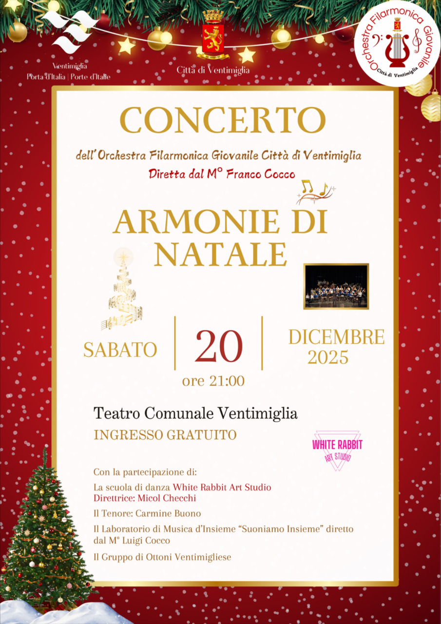 Al Teatro di Ventimiglia “Armonie di Natale”