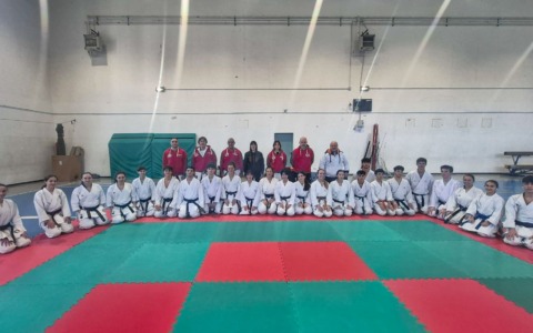 Giovani karateka al Centro di Addestramento Regionale