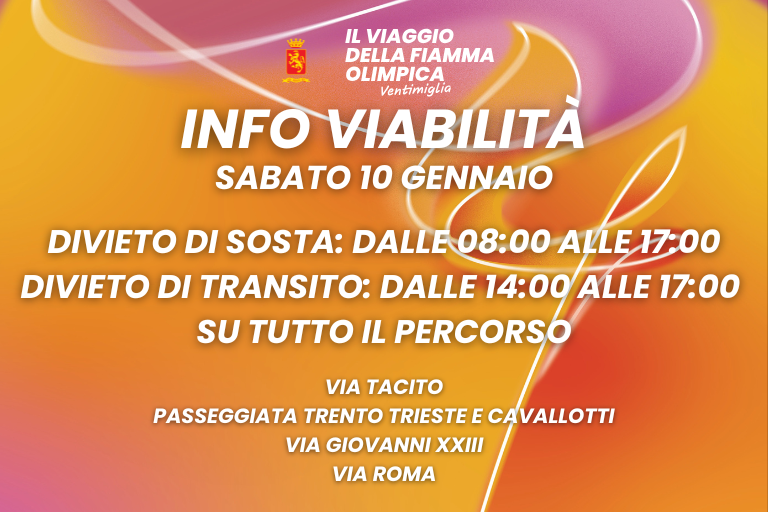 Fiamma Olimpica in città: scattano le modifiche alla viabilità