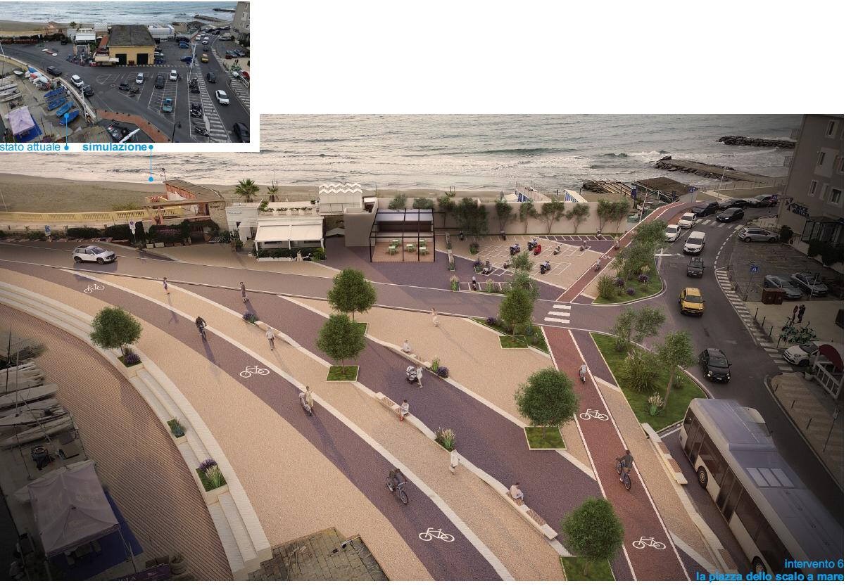 Rivoluzione a Borgo Marina: hangar abbattuto, spazi verdi e pista ciclabile