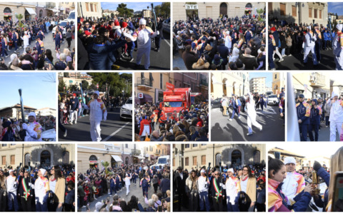 Bagno di folla per la Torcia Olimpica a Imperia