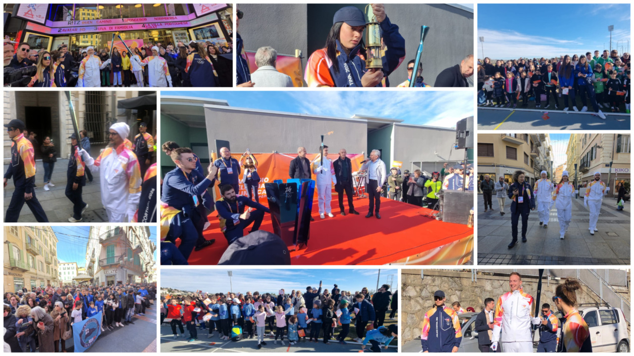 La Fiamma Olimpica arriva a Sanremo. I kiss point in centro e la festa a Pian di Poma