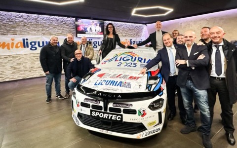 Al Rally di Monte-Carlo un’auto con il logo della “Liguria”