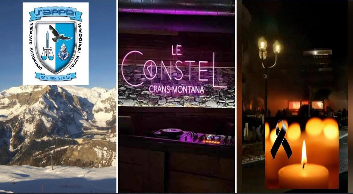 Cordoglio del Sappe Liguria per la tragedia di Crans Montana e la morte di Galeppini