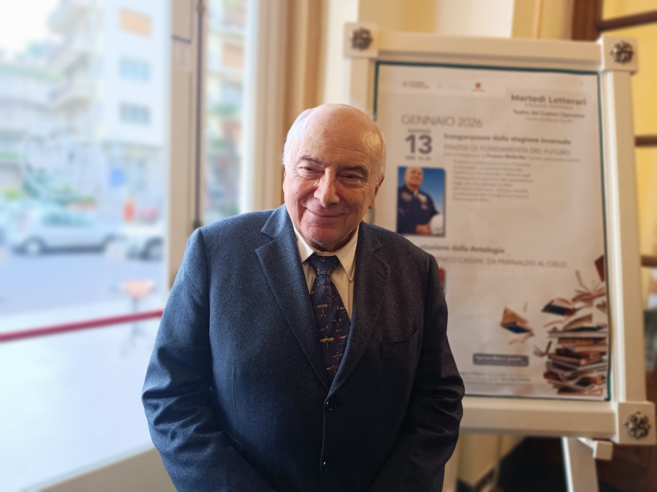 Il primo italiano nello spazio si racconta a Sanremo: «La missione è per sempre»