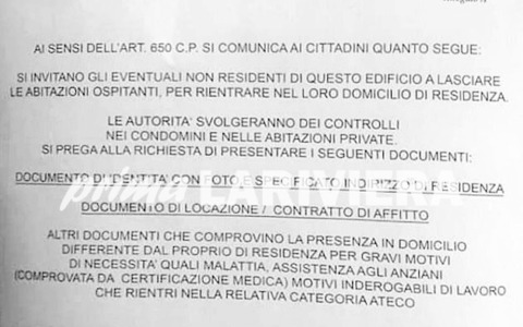 Avviso del ministero dell’Interno a lasciare casa, ma è una truffa